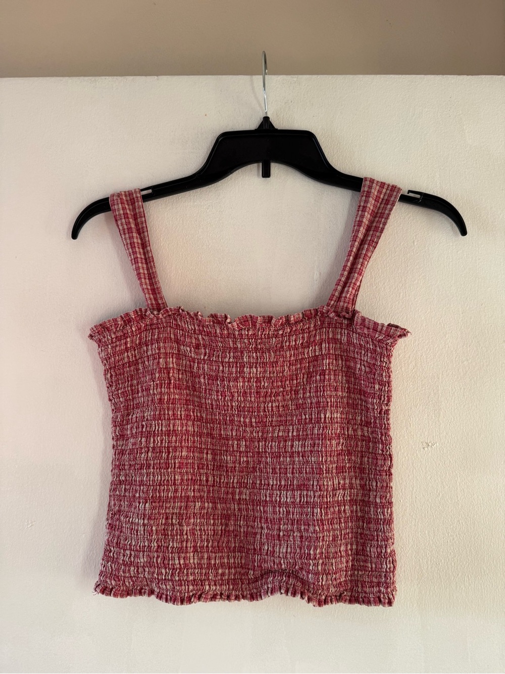 Vintage Rue 21 Red and White Gingham Tank Top Size Small